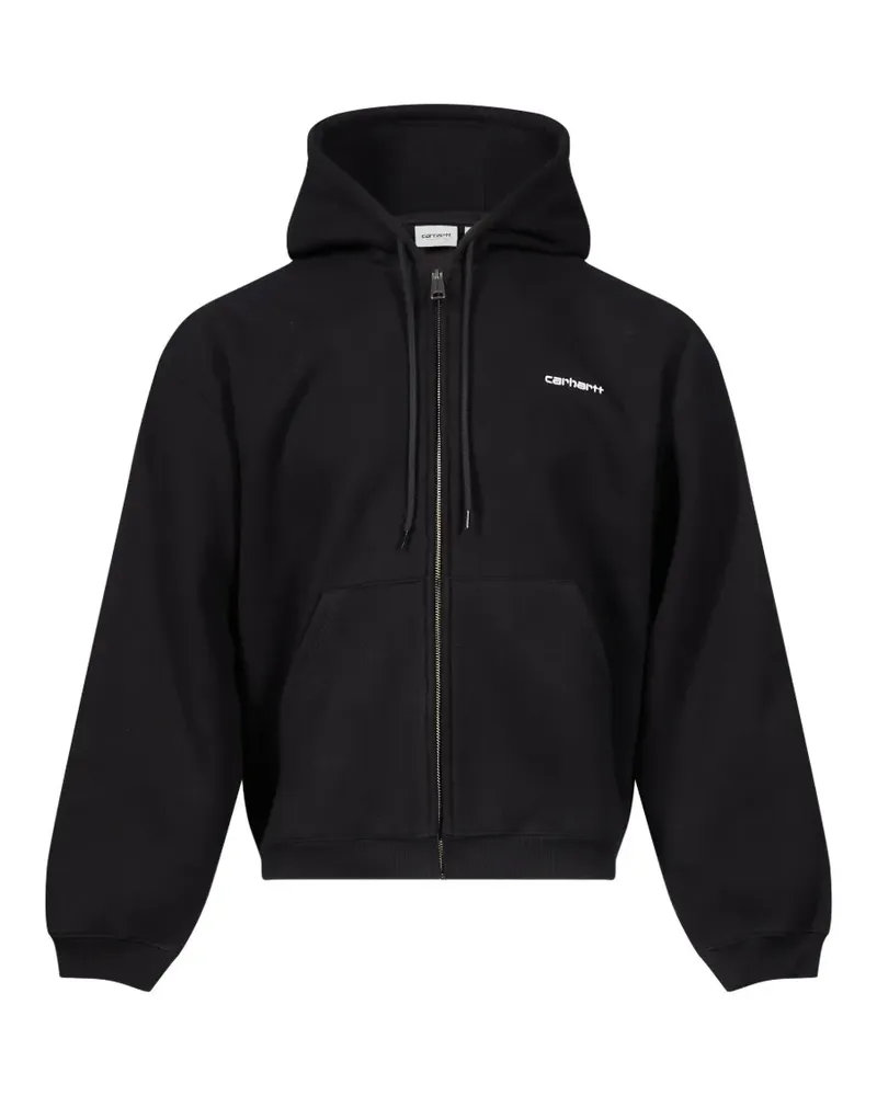 Carhartt WIP hooded Ebbert sweat jacket - Schwarz Schwarz