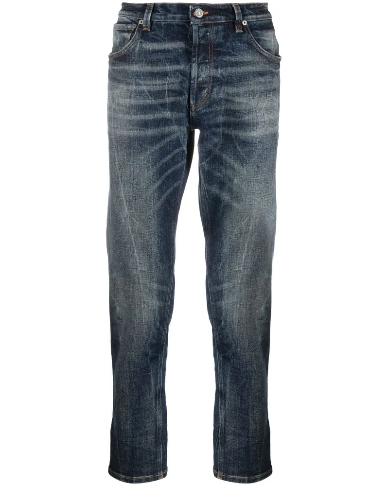 Dondup Jeans mit Tragefalten - Blau Blau