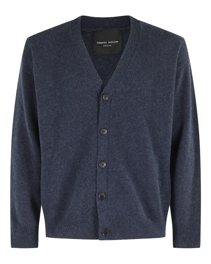 Roberto Collina Cardigan mit V-Ausschnitt - Blau Blau