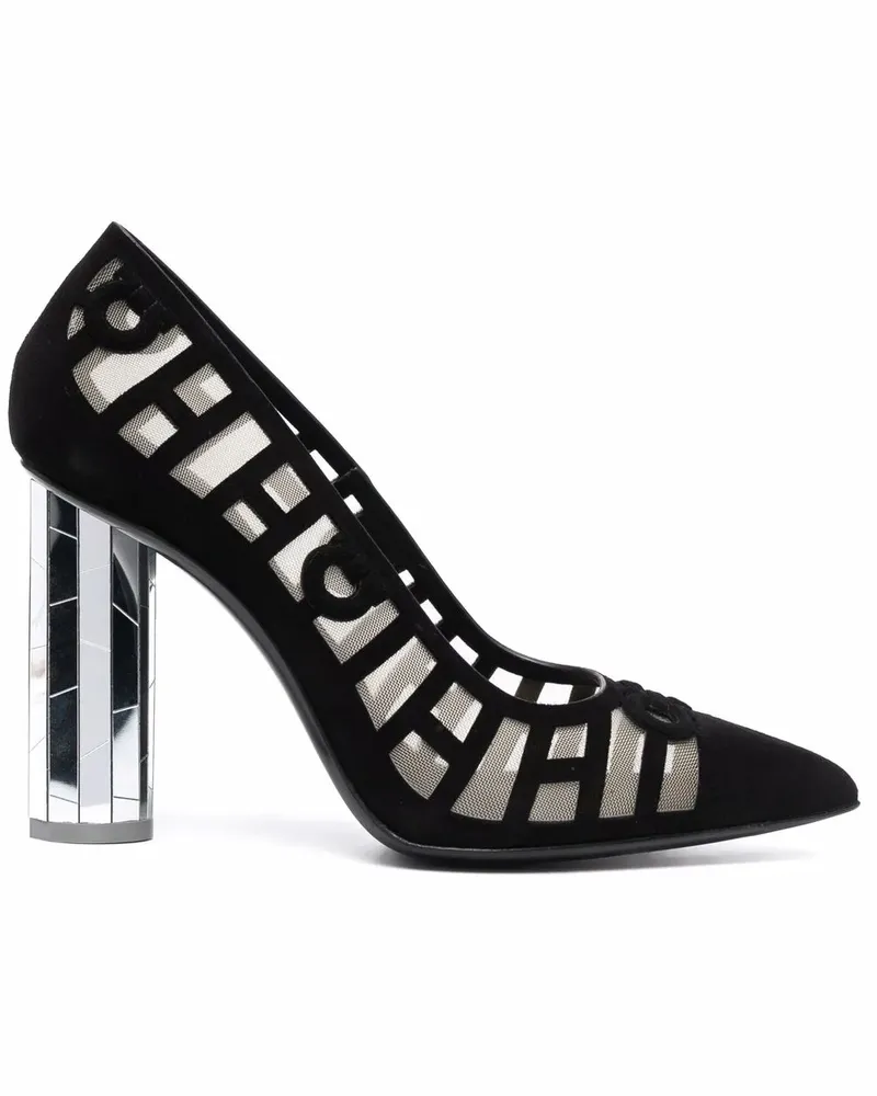 Ferragamo Pumps mit Spiegel-Absatz - Schwarz Schwarz