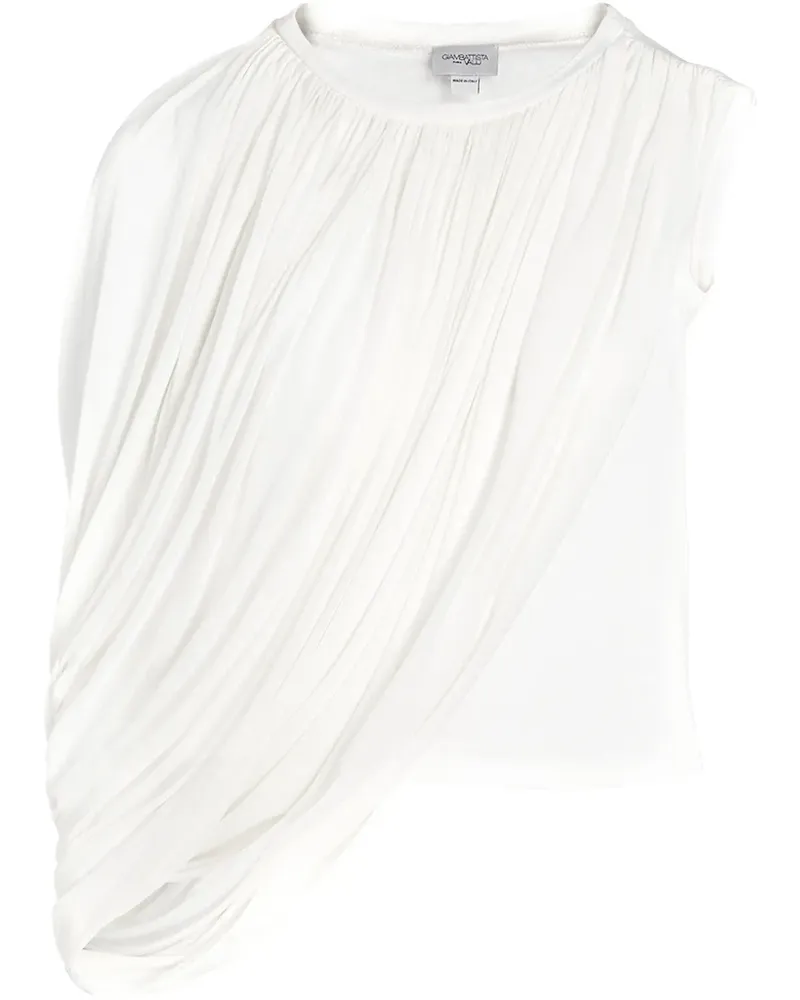 Giambattista Valli Drapierte Bluse - Weiß Weiß