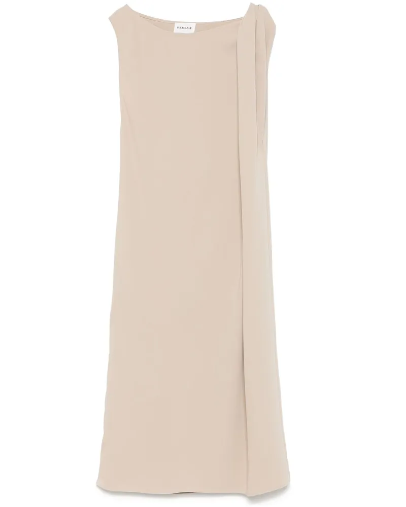 P.A.R.O.S.H. P.A.R.O H. Drapiertes Midikleid - Nude Nude