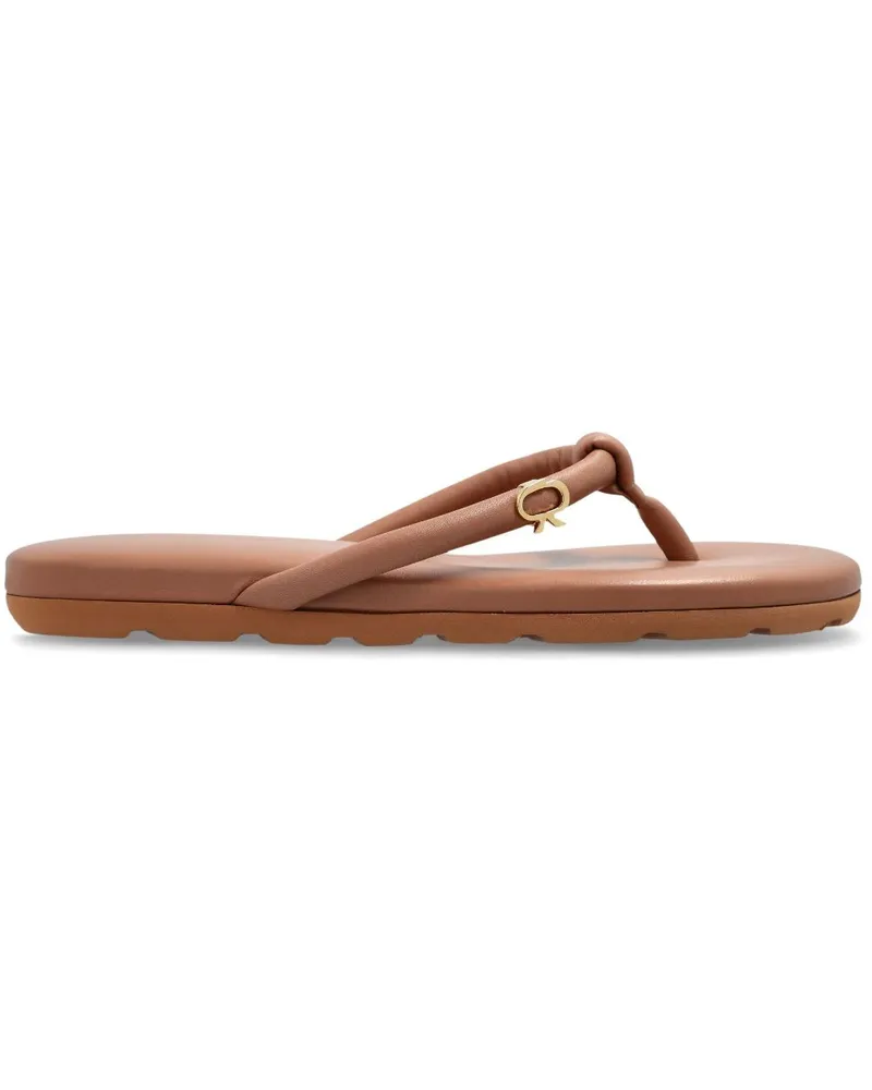 Gianvito Rossi Juno Flip-Flops - Nude Nude