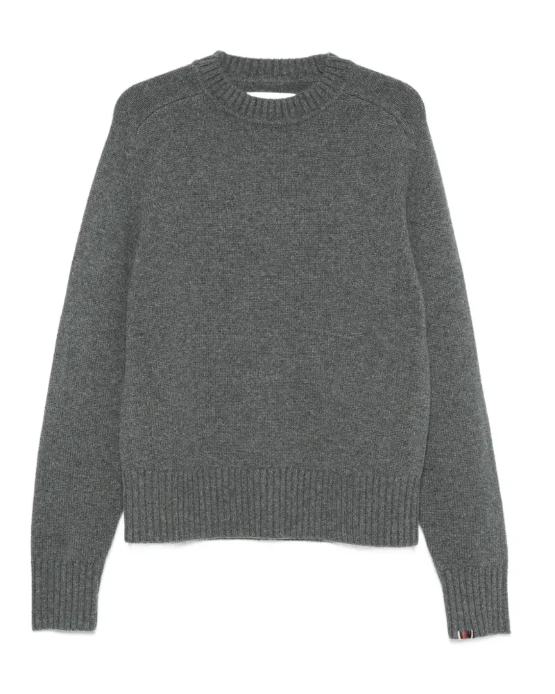 extreme cashmere Bourgeois Pullover aus geripptem Strick - Grau Grau