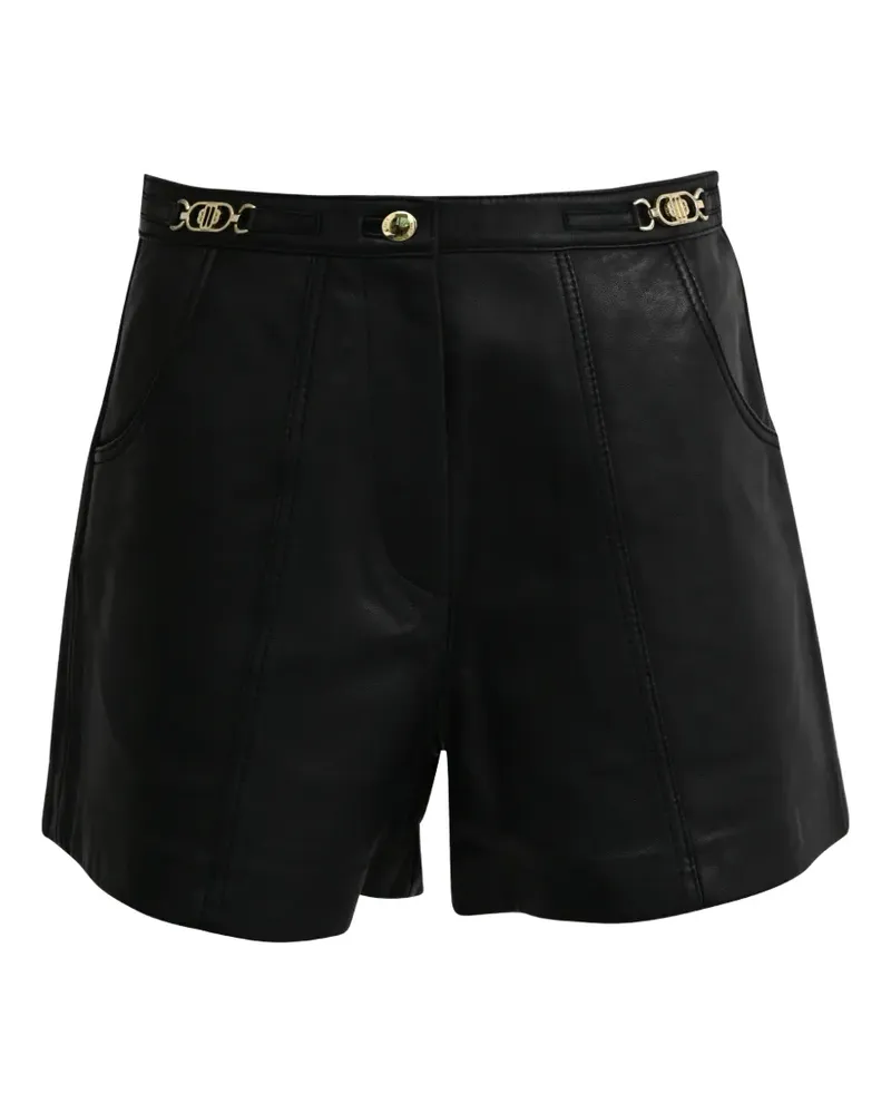 Maje Imori Shorts mit hohem Bund - Schwarz Schwarz