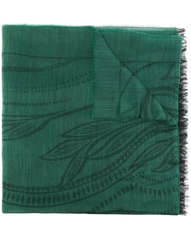 Alberta Ferretti floral print scarf - Grün Grün