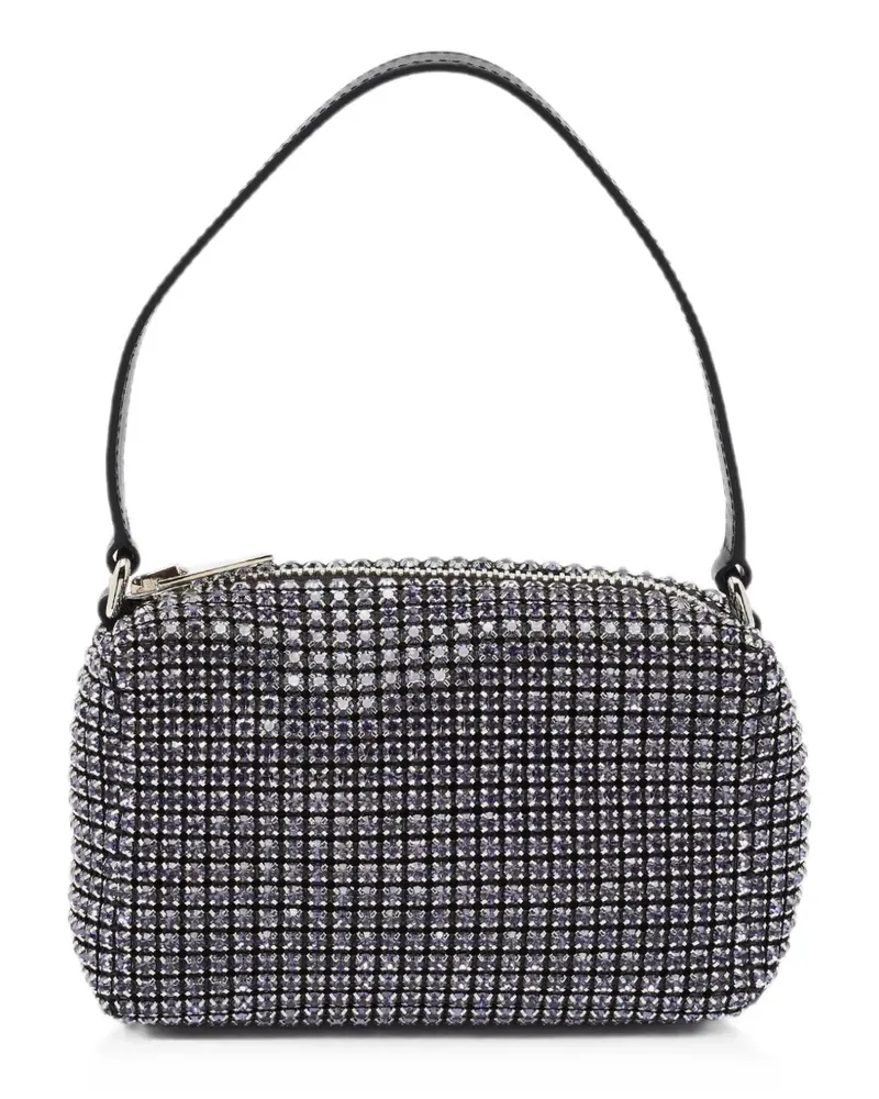 Alexander Wang Mini Heiress Schultertasche mit Kristallen - Schwarz Schwarz