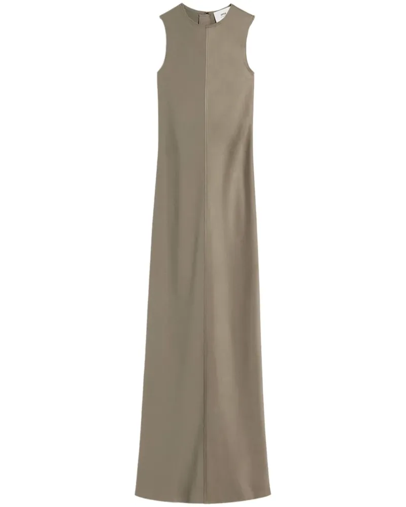 AMI Paris Langes Kleid - Grau Grau