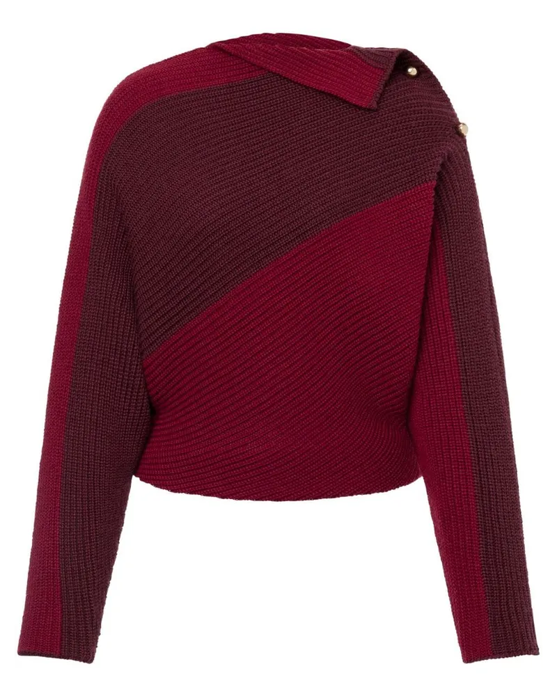 Philosophy Di Lorenzo Serafini Pullover in Colour-Block-Optik Rot