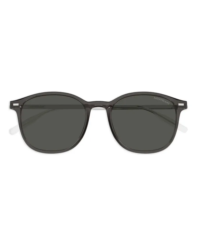 Montblanc round-frame sunglasses - Schwarz Schwarz