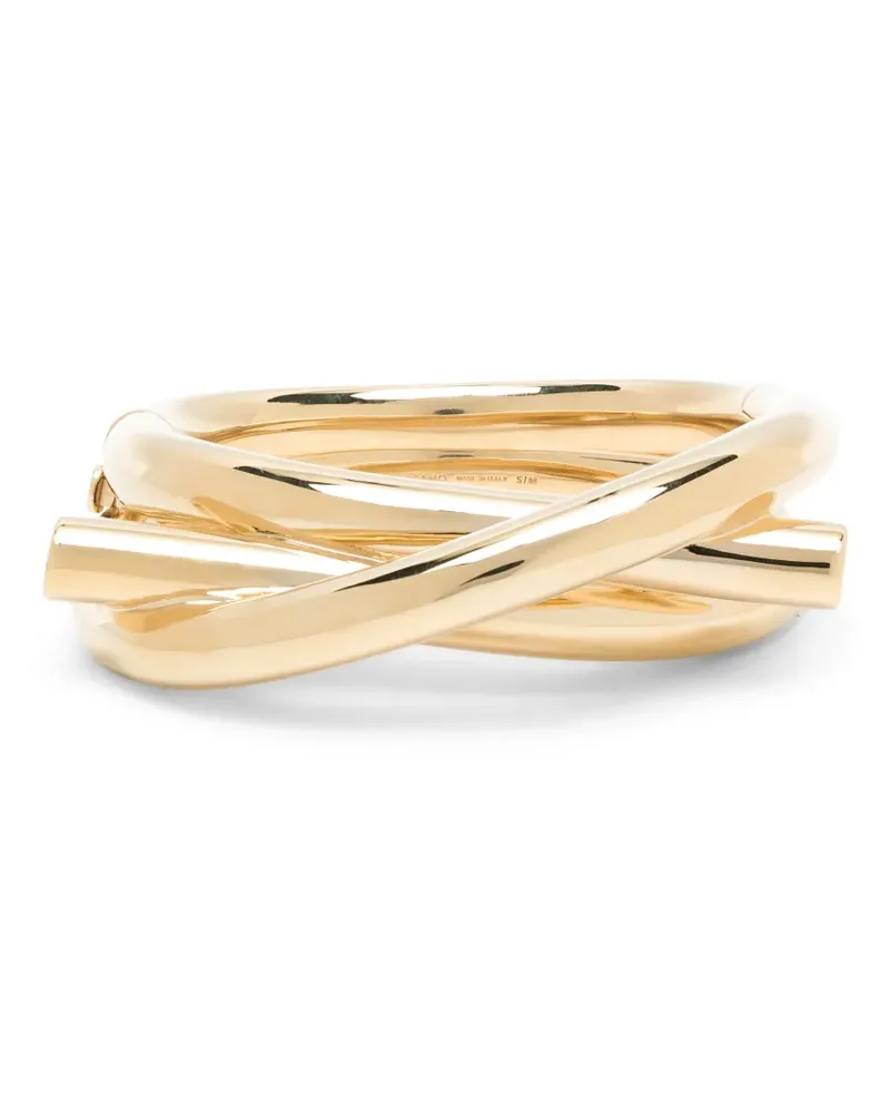 Ferragamo Twisted Gancini cuff bracelet - Gold Gold
