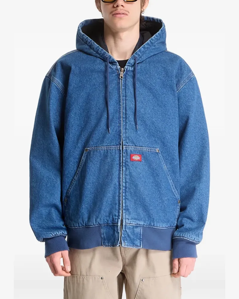 Dickies lined hooded denim jacket - Blau Blau