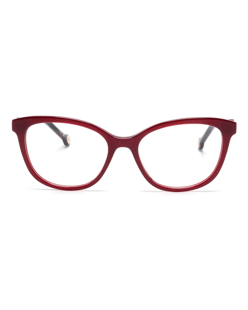Carolina Herrera New York Brille mit Butterfly-Gestell - Rot Rot