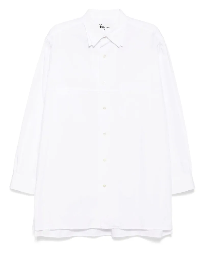 Yohji Yamamoto Klassisches Hemd - Weiß Weiß