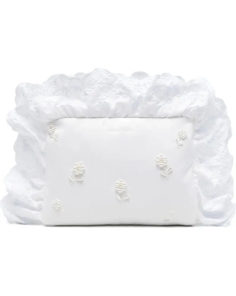 Simone Rocha Verzierte Clutch - Weiß Weiß