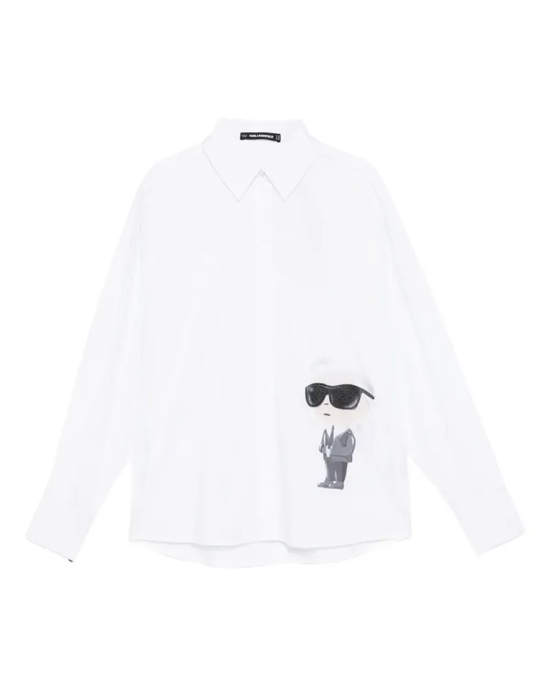 Karl Lagerfeld Ikon Aquarelle shirt - Weiß Weiß