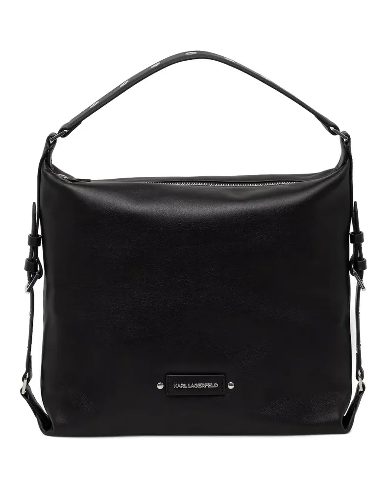 Karl Lagerfeld eyelet-embellished buckle-detail tote bag - Schwarz Schwarz