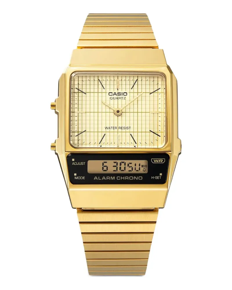 Casio square-frame 32mm watch - Gold Gold