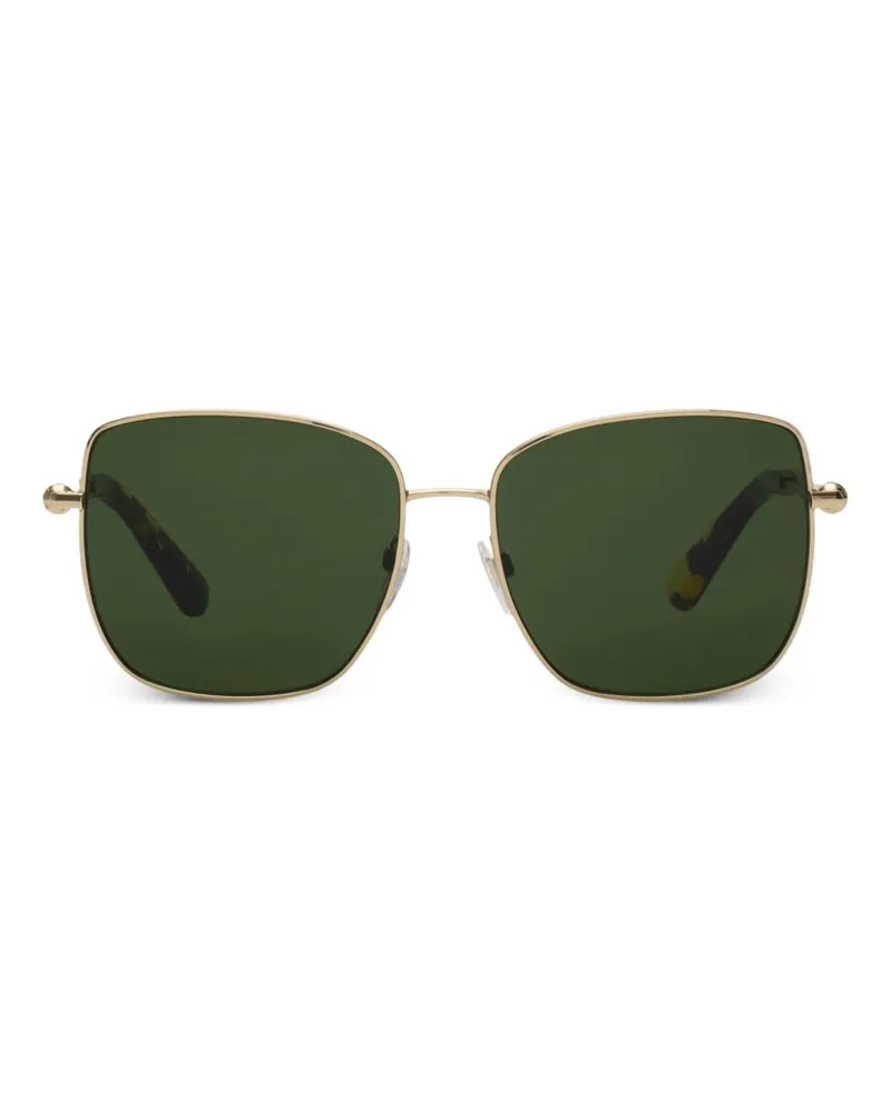 Burberry Sonnenbrille mit eckigem Gestell - Gold Gold