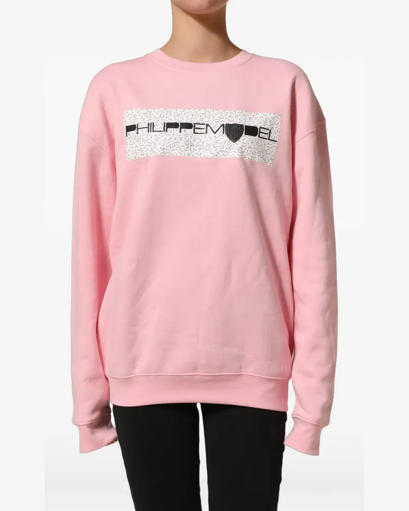 Philippe Model logo-print sweatshirt - Rosa Rosa