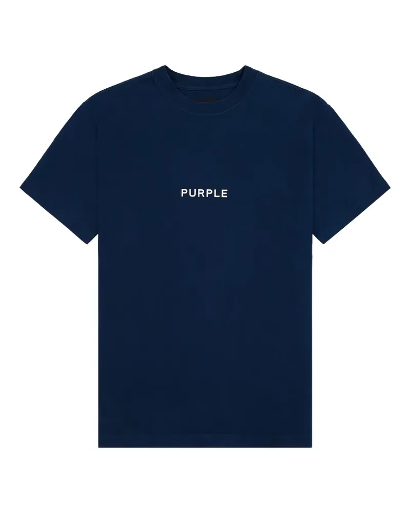 PURPLE BRAND logo-print T-shirt - Blau Blau