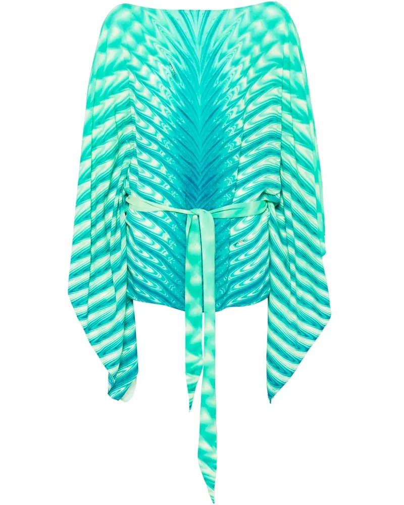 Roberto Cavalli Minikleid mit Print - Grün Grün