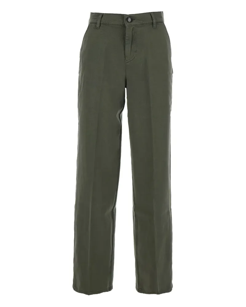 Semicouture Jeans mit Logo-Patch - Grün Grün