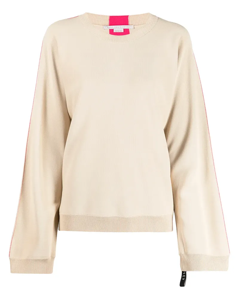 Stella McCartney Gestreifter Pullover - Nude Nude