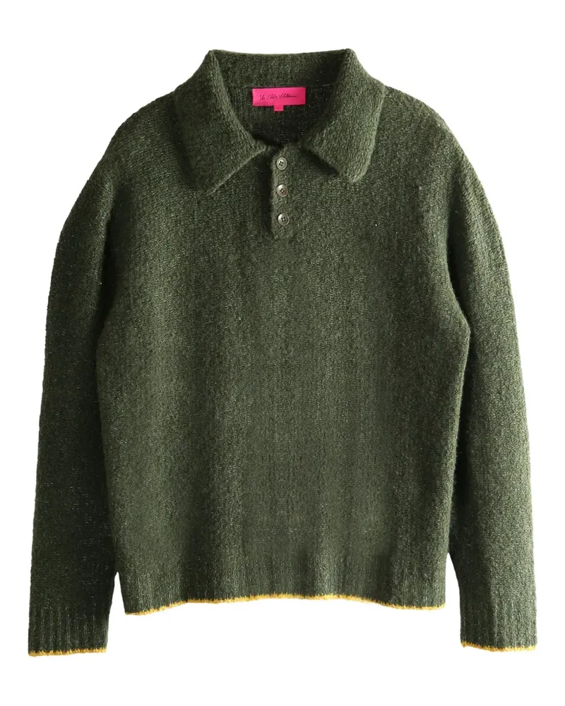 The Elder Statesman Poloshirt mit Kontrastdetail - Grün Grün