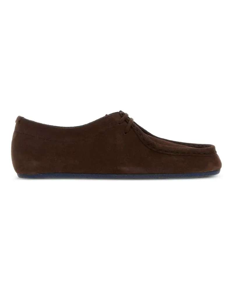 Jil Sander Hood suede lace-up shoes - Braun Braun