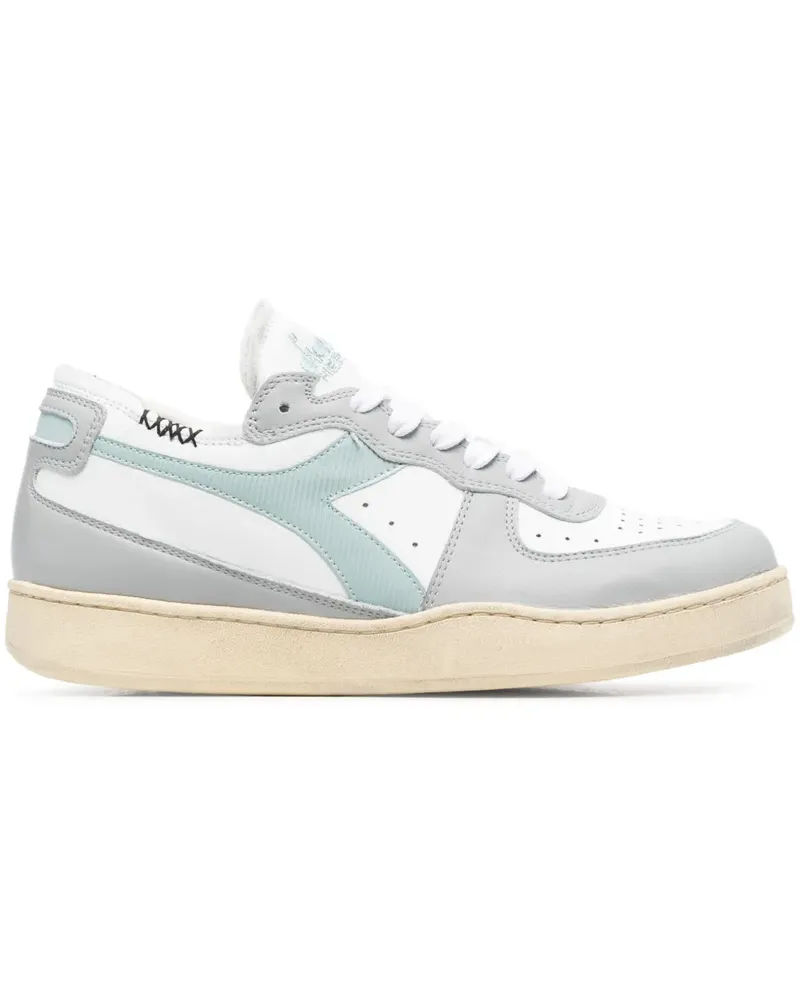 Diadora MI Basket Row Cut Sneakers - Weiß Weiß