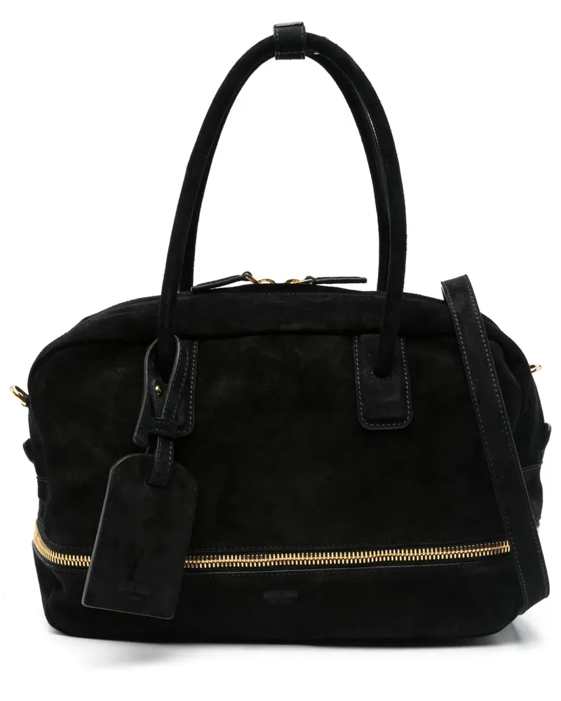 Moschino Shopper aus Wildleder - Schwarz Schwarz