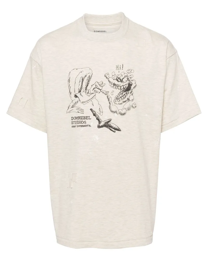 DOMREBEL Giggles T-Shirt - Nude Nude