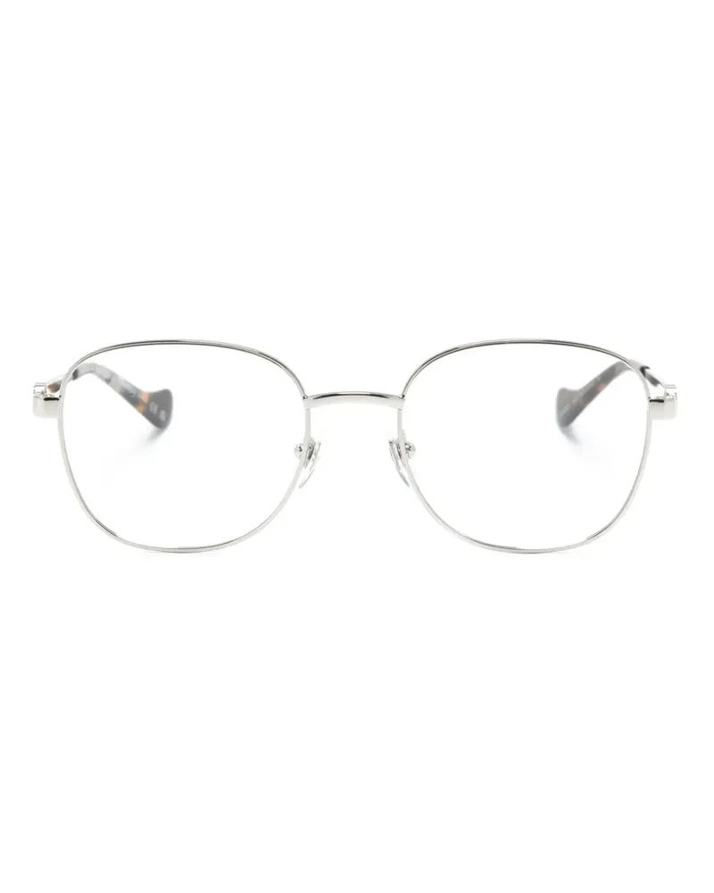 Gucci Eckige Brille in Schildpattoptik - Silber Silber