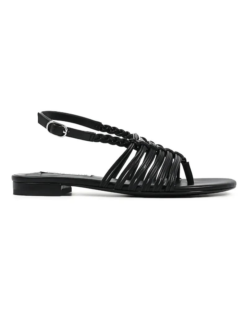 Karl Lagerfeld Alisso II Sandalen mit Flechtdetail - Schwarz Schwarz