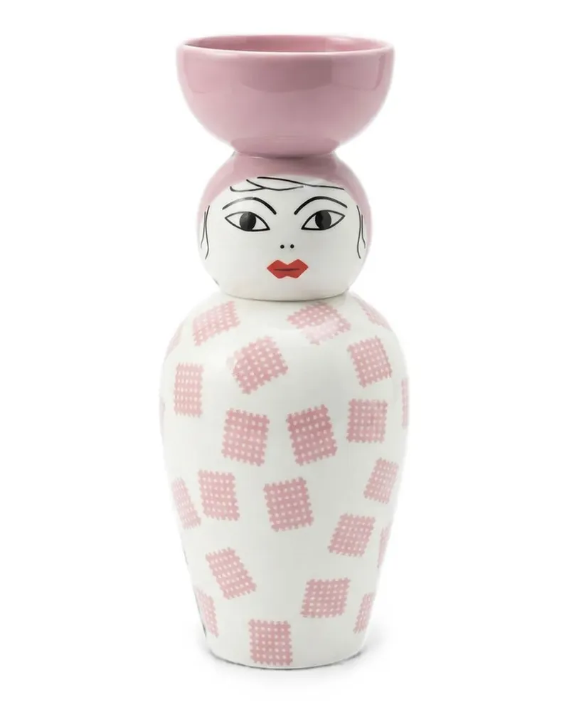 Seletti Canopie Luna Glas aus Porzellan - Weiß Weiß