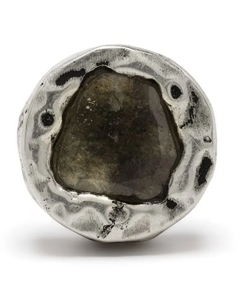 Parts Of Four Ohrstecker mit einem Diamanten - Silber Silber