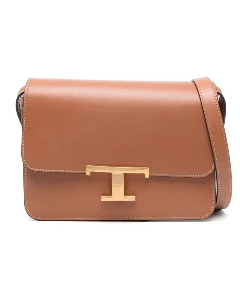 TOD'S T Timeless Schultertasche - Braun Braun