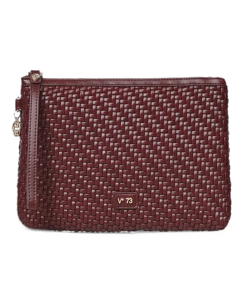 V°73 woven-effect Zelda clutch bag - Rot Rot