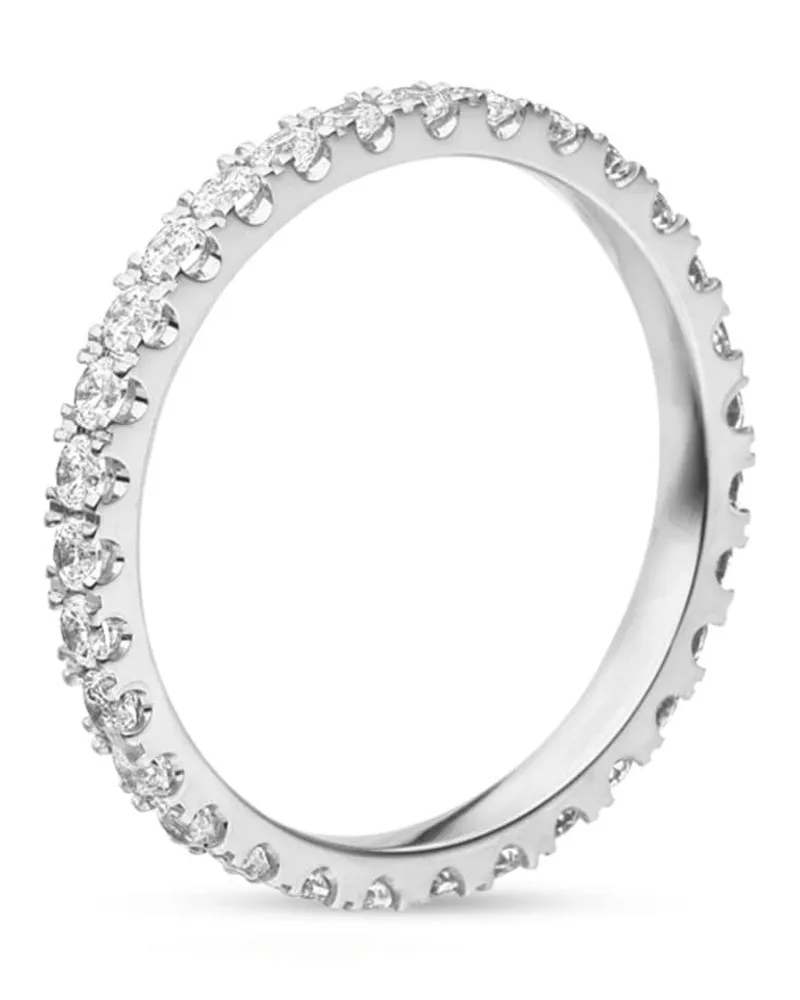 VEYNOU 18kt Memory Ring aus recyceltem Weissgold mit Diamanten - Silber Silber