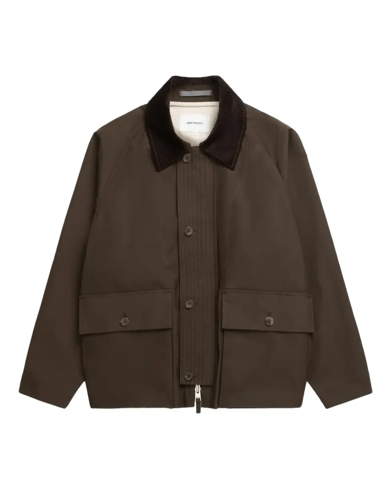 Norse Projects Jacke mit Cordkragen - Braun Braun