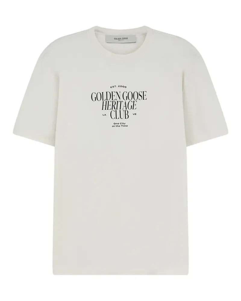 Golden Goose T-Shirt mit Logo-Print - Weiß Weiß