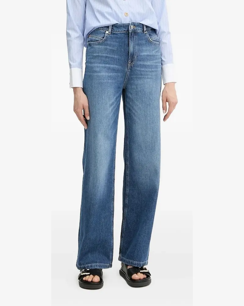 HUGO BOSS Jeans mit Logo-Stickerei - Blau Blau