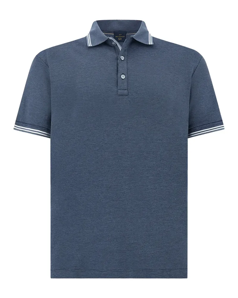 Paul & Shark striped-trim polo shirt - Blau Blau