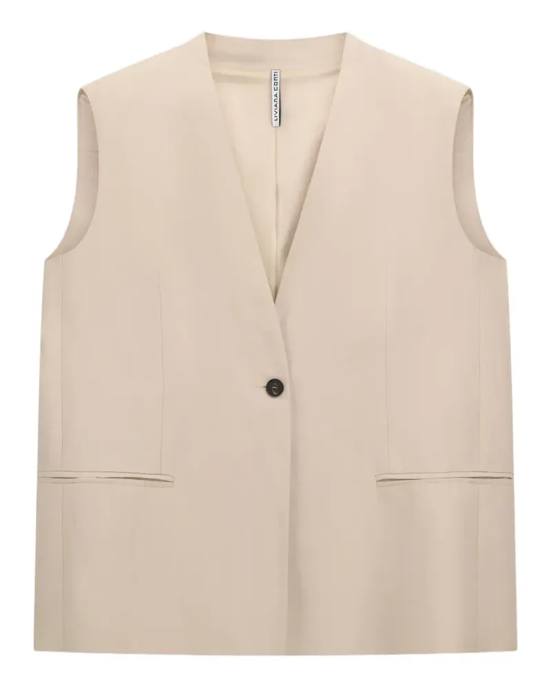 Liviana Conti Eddie waistcoat - Nude Nude