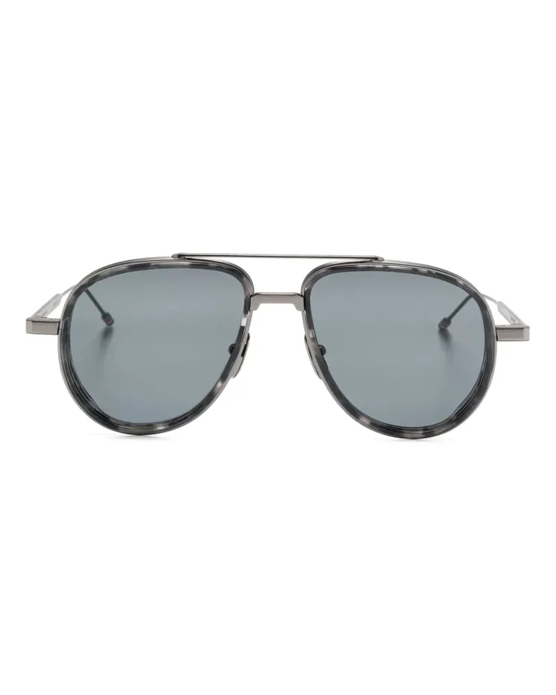 Thom Browne Getönte Pilotenbrille - Grau Grau