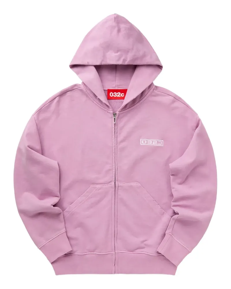 032c zip-front hoodie - Rosa Rosa