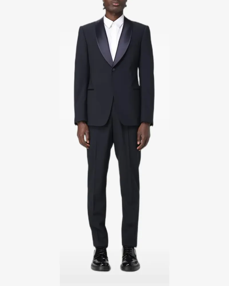 Emporio Armani shawl-lapel suit - Blau Blau