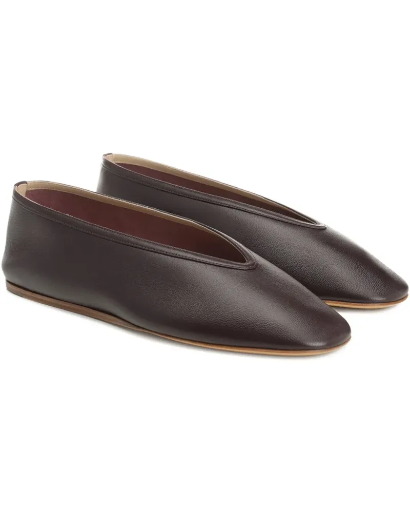 Le Monde Béryl Ballerinas aus Leder - Braun Braun