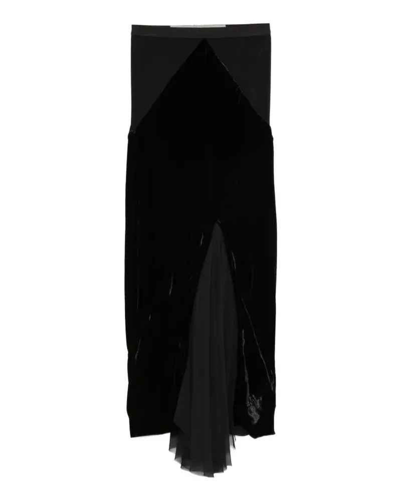 Rick Owens Minirock mit Einsätzen - Schwarz Schwarz